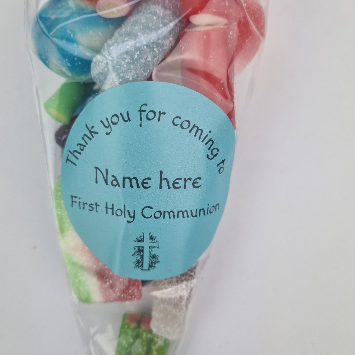 Thank you for coming to my First Holy Communion Party Bag Blue or Personalised