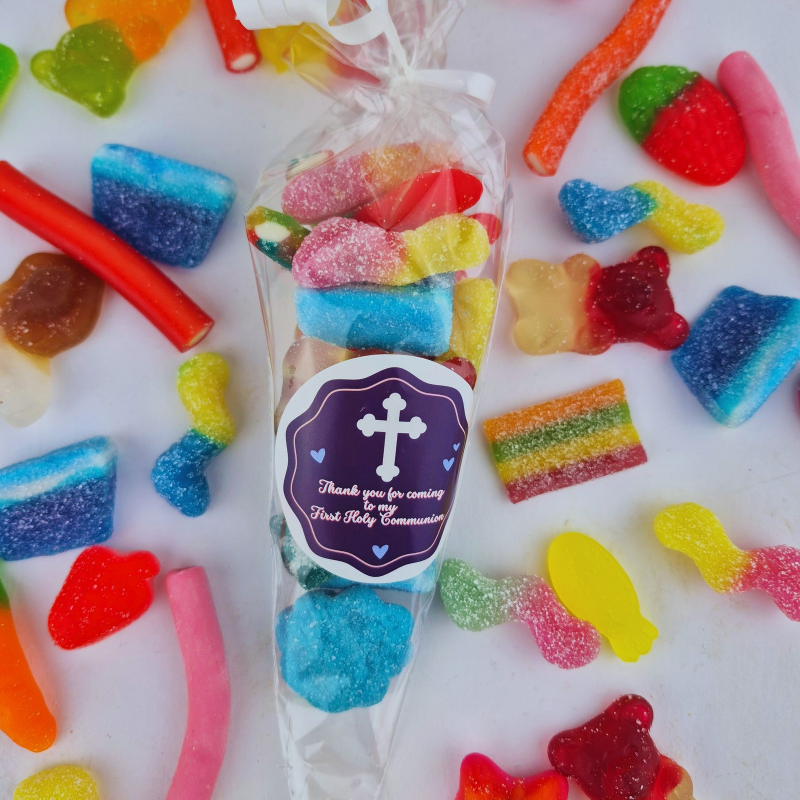 Thank you for coming to my First Holy Communion Party Bag Blue or Personalised