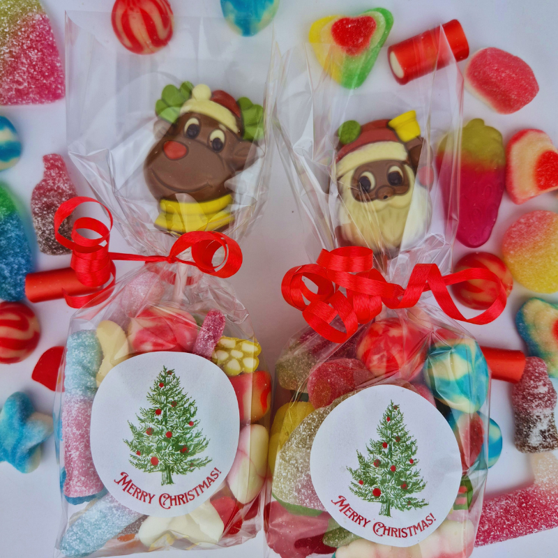 Stocking Filler with Milk Chocolate Christmas Lolly