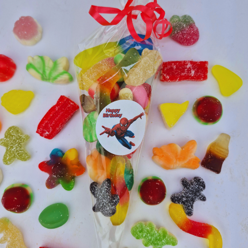 Party Bag with Spiderman Sticker