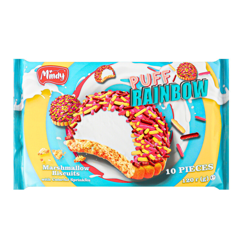 Mindy Puff Rainbow Biscuit