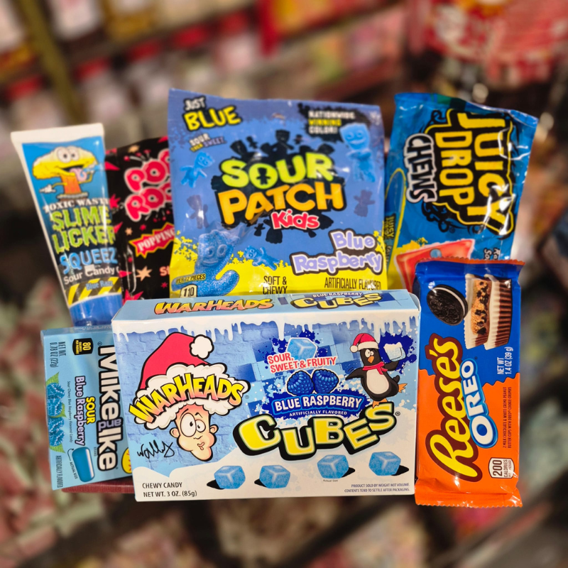 Super Blue Christmas Hamper Box