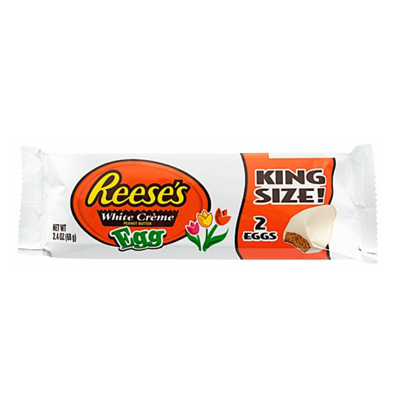 Reese's White Chocolate Peanut Butter King Size Eggs 68g