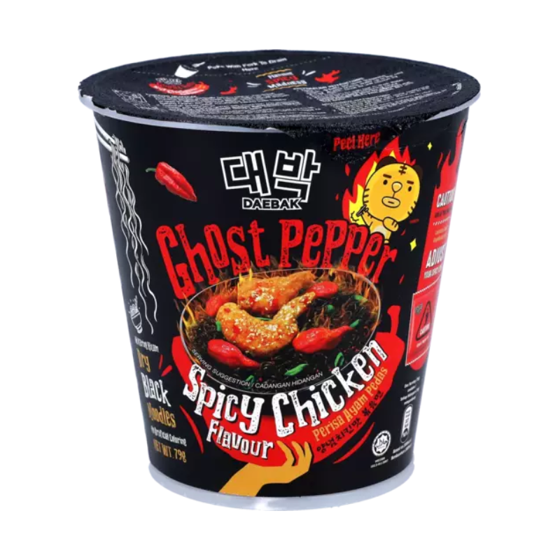 Daebak Ghost Pepper Black Noodles 79g