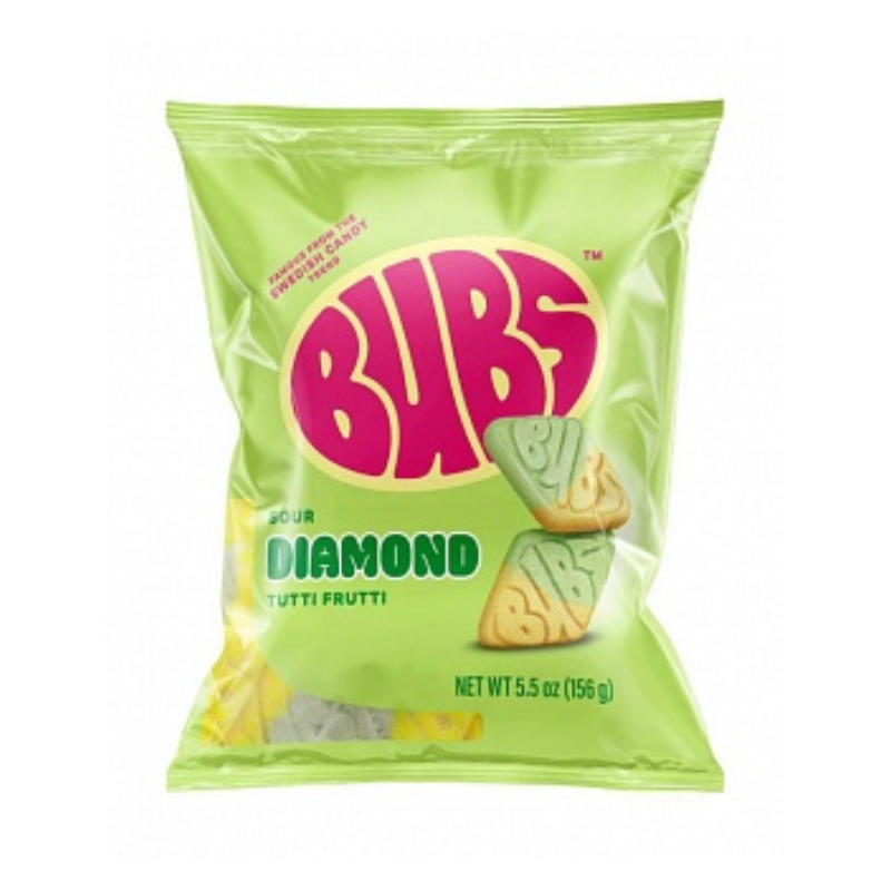BUBS Sour Diamond Tutti Frutti 156g