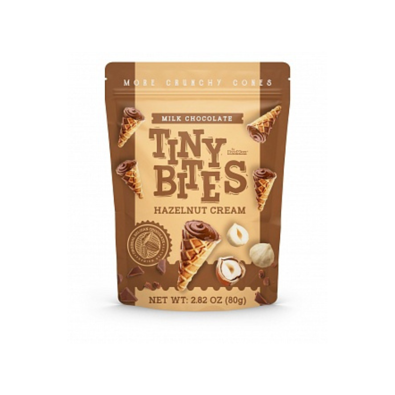 Tiny Bites Waffle Cones Hazelnut Cream 80G