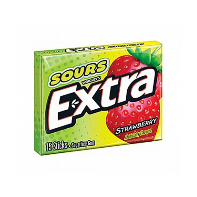 Extra Gum Sours Strawberry 41g