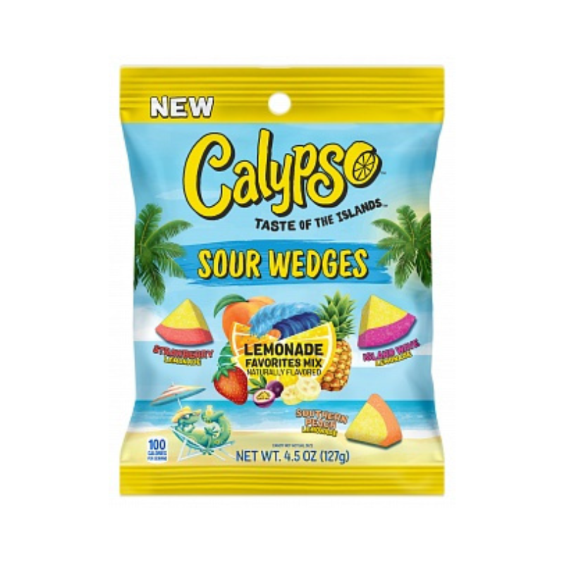Calypso Sour Wedges Lemonade 127g