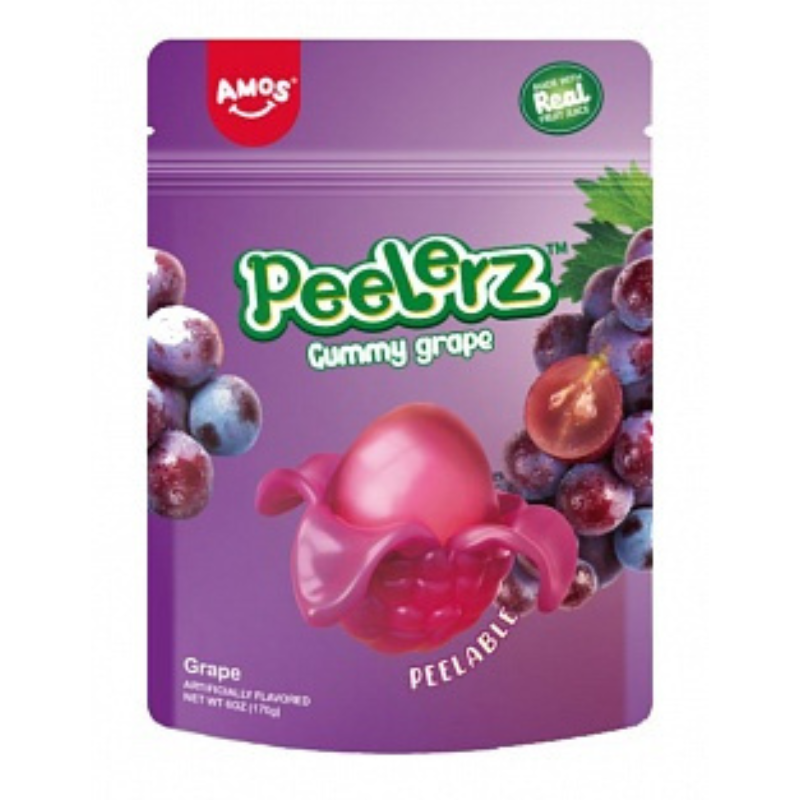 Amos Peelerz Gummy Grape 170g