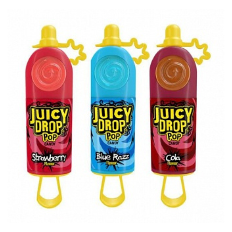 Bazooka Juicy Drop Pop Mixed Flavours 26g