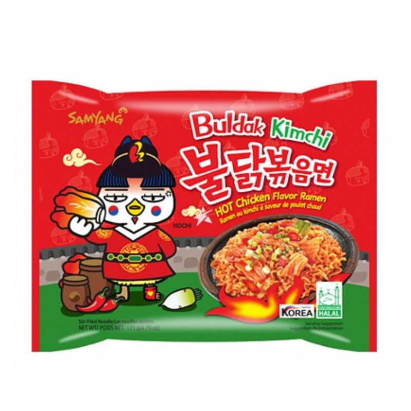 Samyang Buldak Instant Noodles Kimchi Hot Chicken 135g