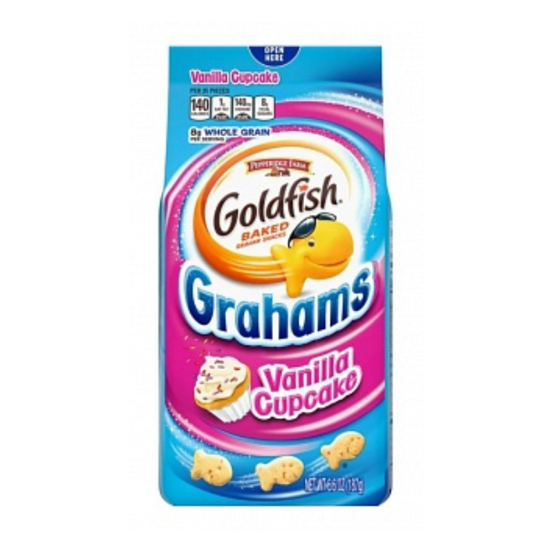 Pepperidge Farm Goldfish Crackers Grahams Vanilla Cupcake 187g