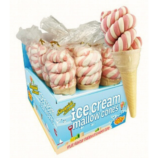 Seaside Sweets Ice Cream Mallow Cones 40g