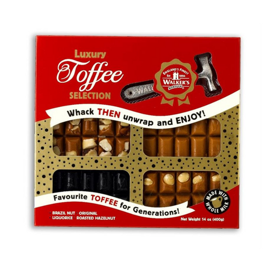 WALKERS GIFTPACK LUXURY TOFFEE SELECTION HAMMER 400.GMS