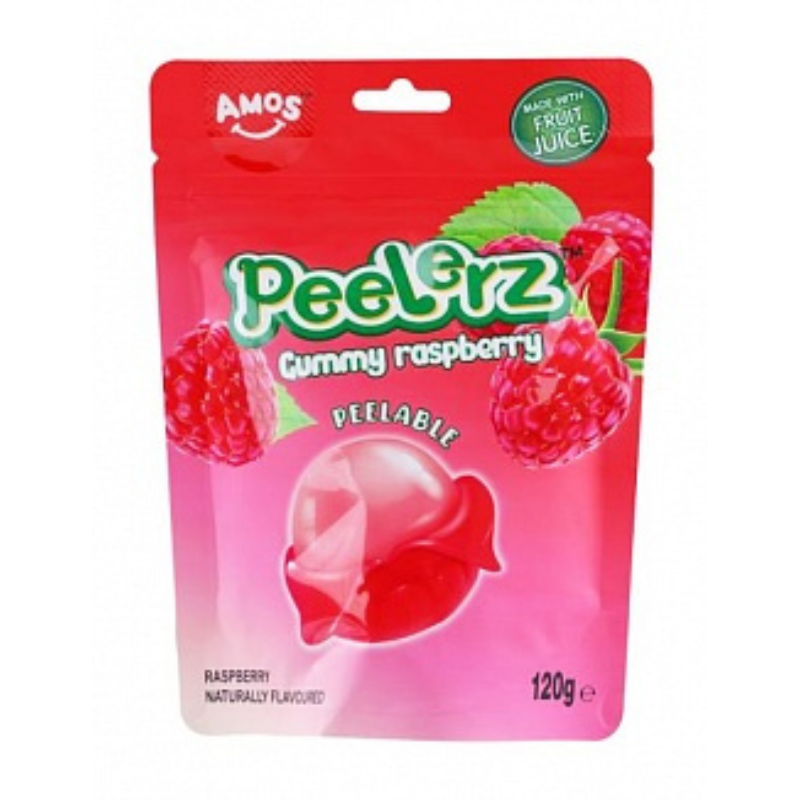 Amos Peelerz Gummy Raspberry 120G