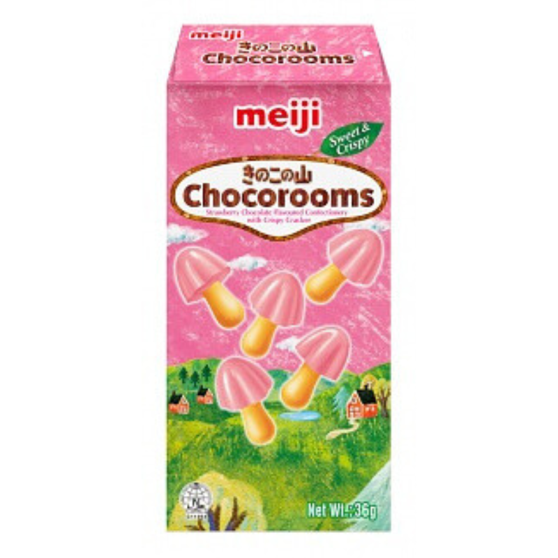 Meiji Chocorooms Strawberry 36g
