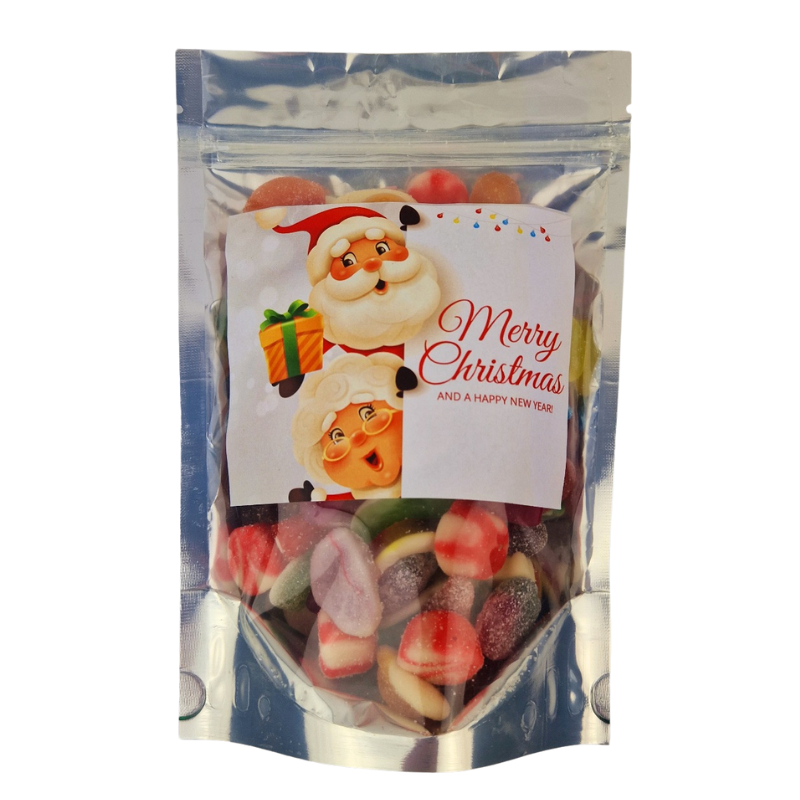 Merry Christmas Pouch Bag of jellies