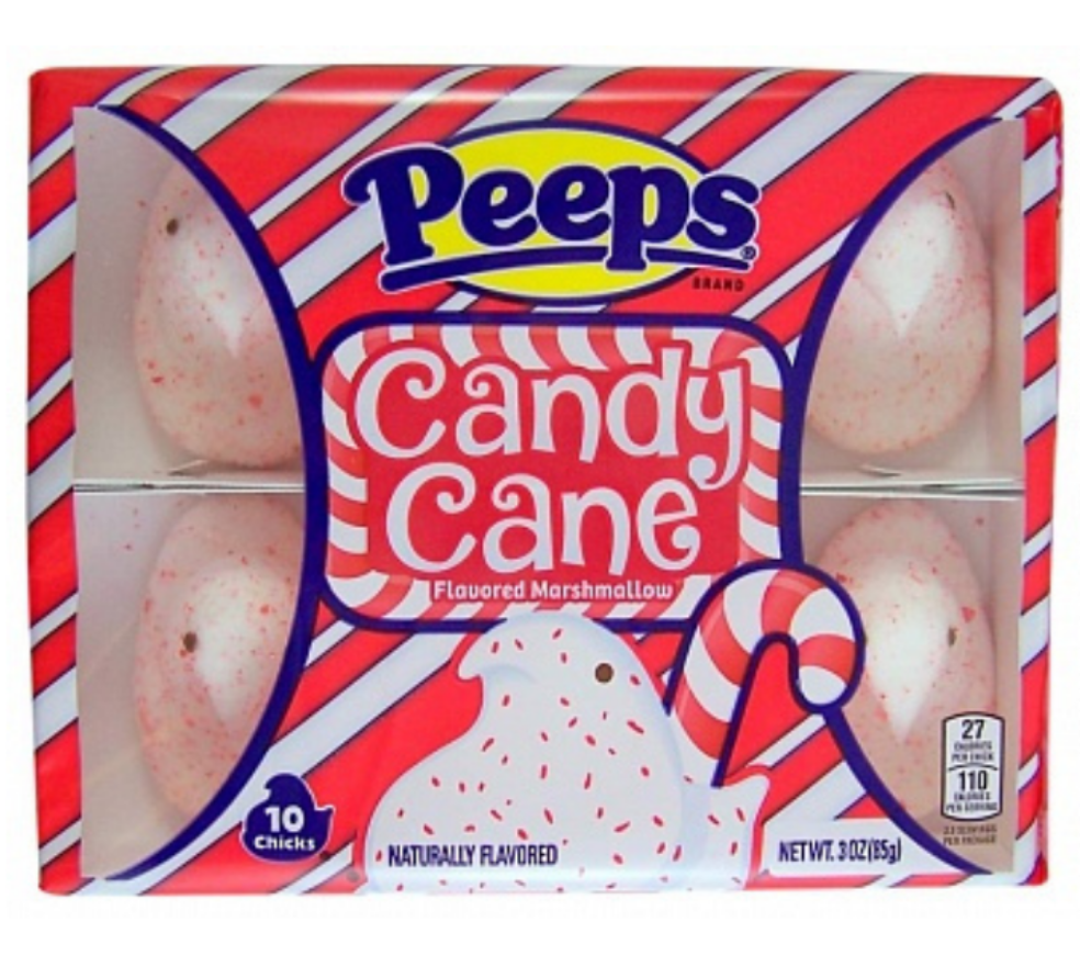 Peeps Candy Cane Chicks (10ct)