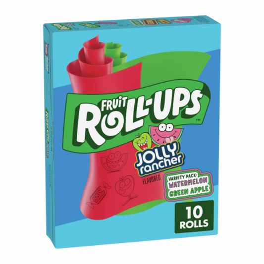 Fruit Roll Ups Jolly Rancher  Watermelon & Green Apple 141g