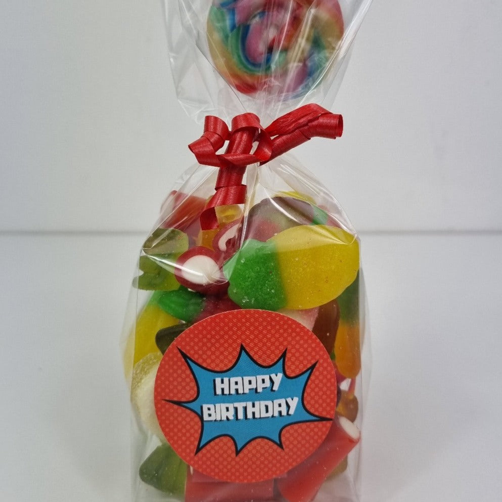 Happy Birthday Party Bag with Lolly