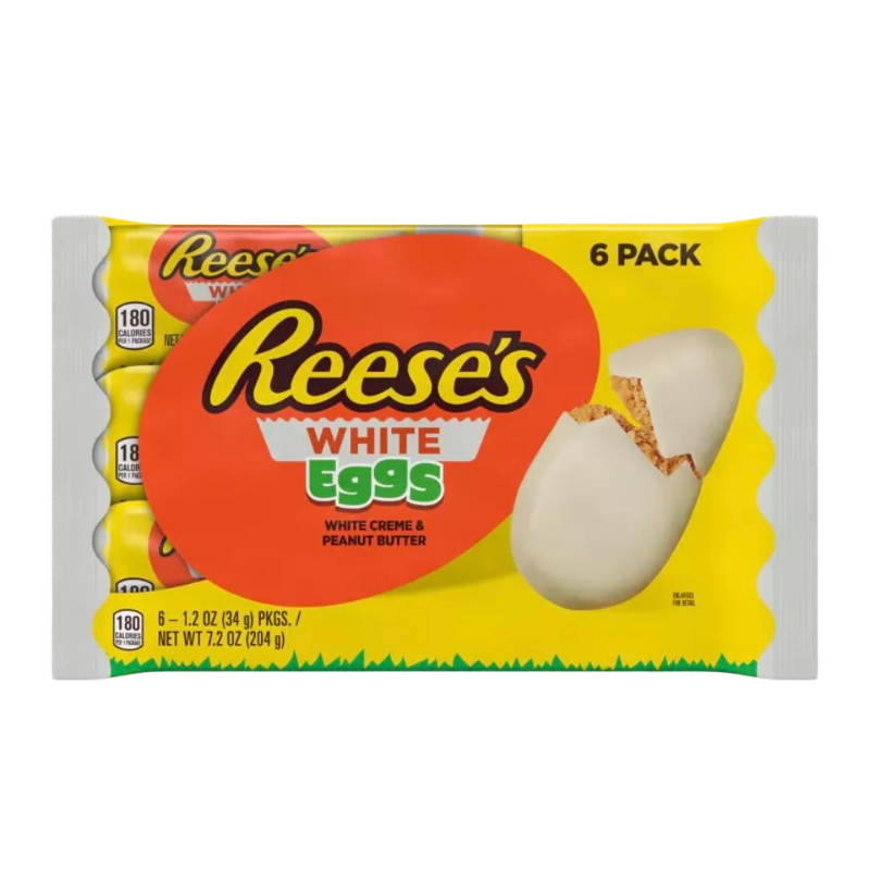 Reeses White Eggs 6 Pack 204g