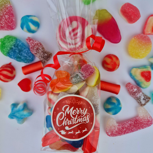 Merry Christmas Sweet Bag with Lolly
