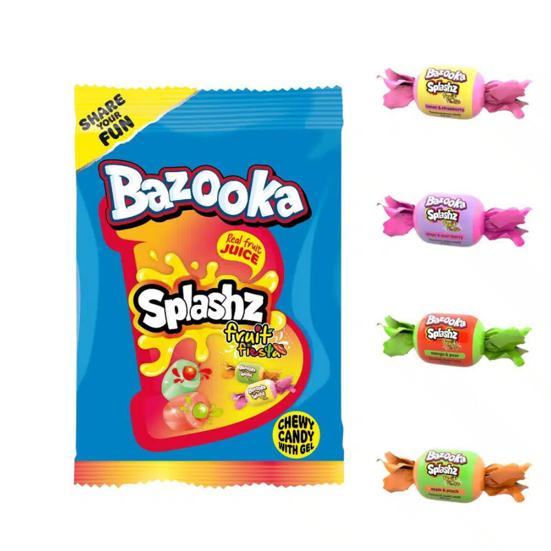 Bazooka Splashz Fruity 120g