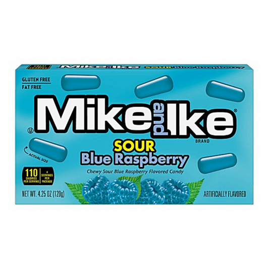 Mike and Ike Sour Blue Raspberry 120g