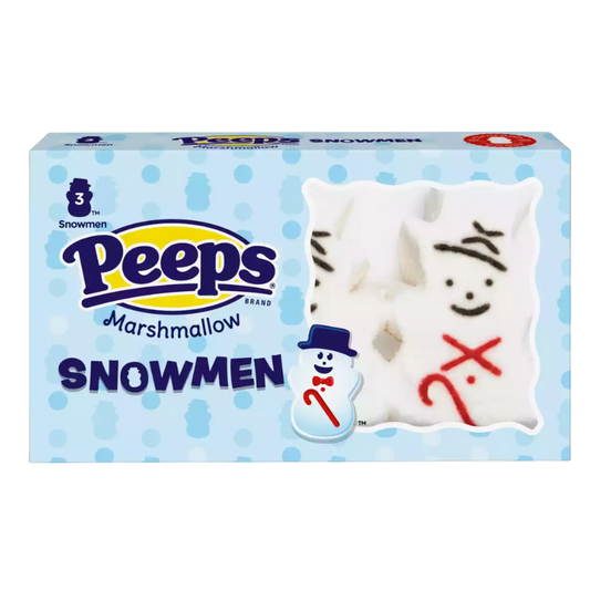 Marshmallow Peeps Snowmen 3 Pack Tray