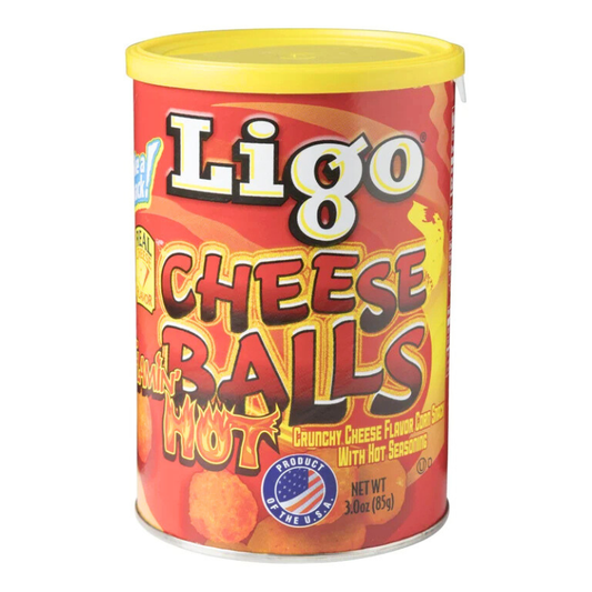 Ligo - Cheese Balls Hot - 85 grams