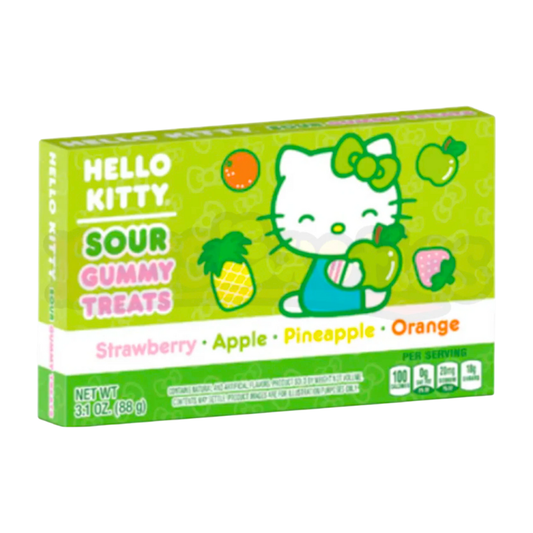 Hello Kitty Sour Fruit Gummy Treats Theatre Box - 3oz (85g)