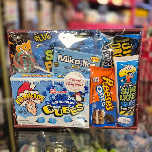 Super Blue Christmas Hamper Box