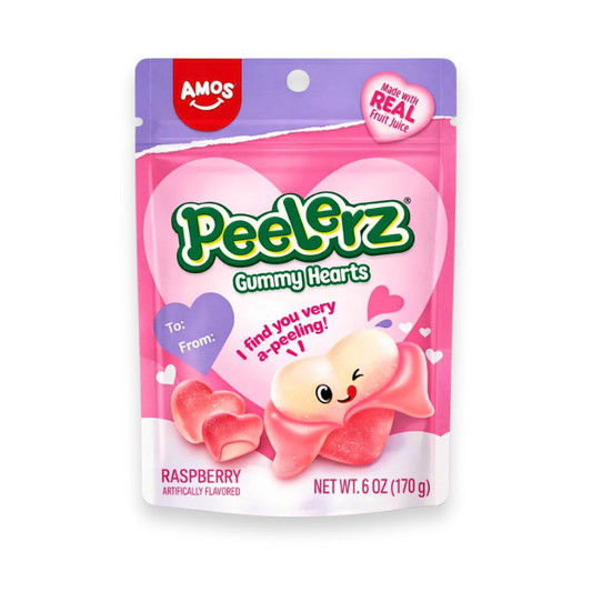 Amos Peelerz Gummy Hearts 65 gr