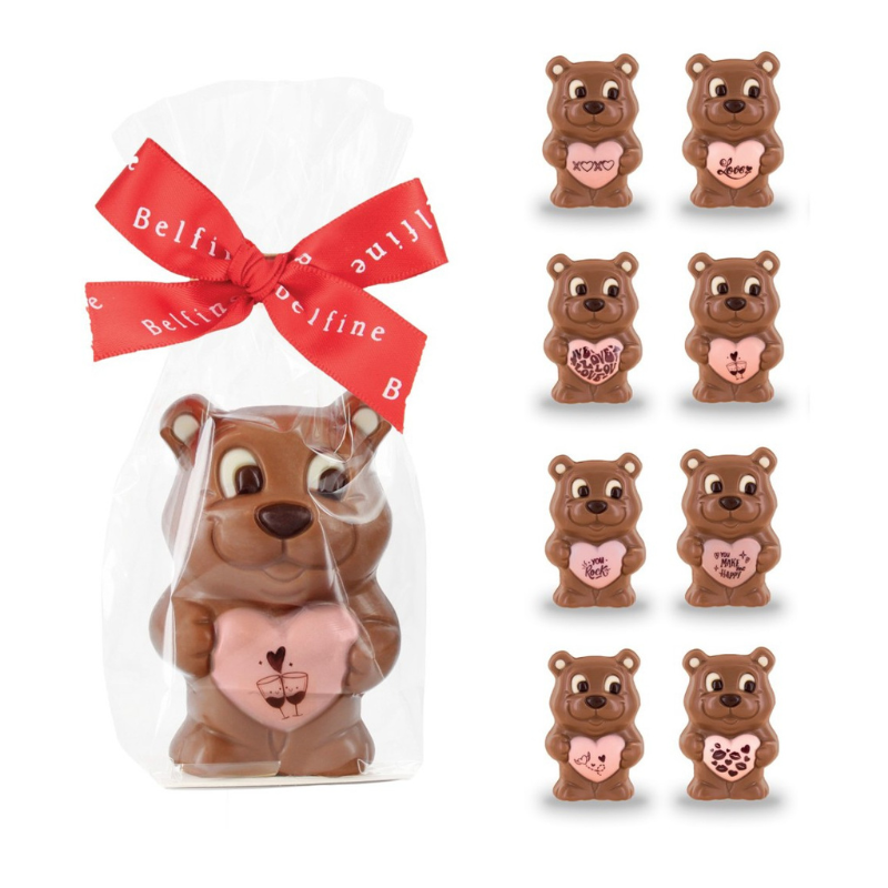 BELFINE HOLLOW CHOCOLATE LOVE BEAR FONZY 40.GMS