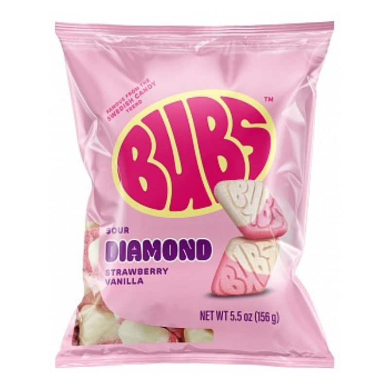 BUBS Sour Diamond Strawberry Vanilla