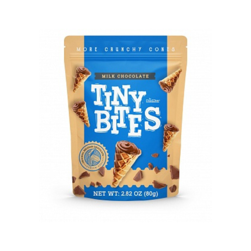 Tiny Bites Waffle Cones Milk Chocolate 80g