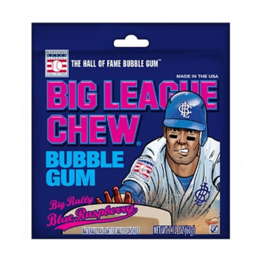 Big League Chew Bubble Gum Blue Raspberry 60g