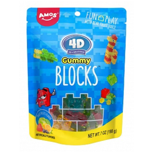 Amos 4D Gummy Blocks 198g