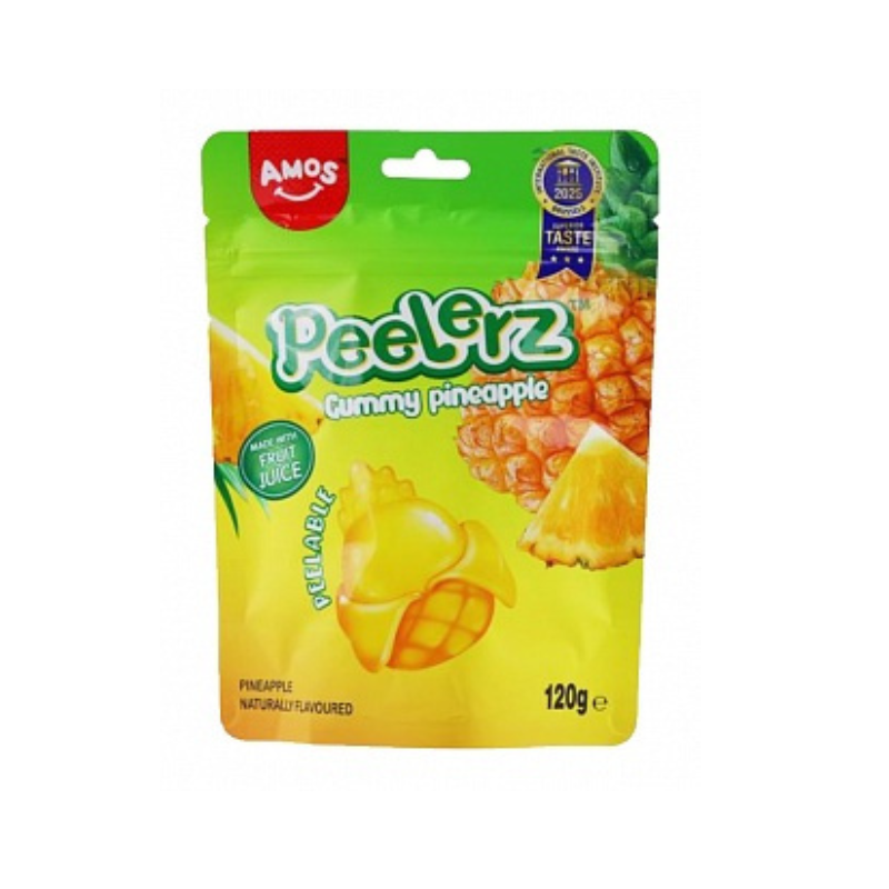 Amos Peelerz Gummy Pineapple 120g