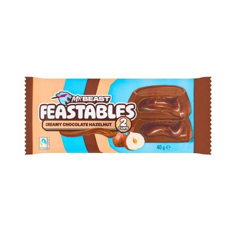 Mr Beast Feastables Cups Creamy Chocolate Hazelnut 40g