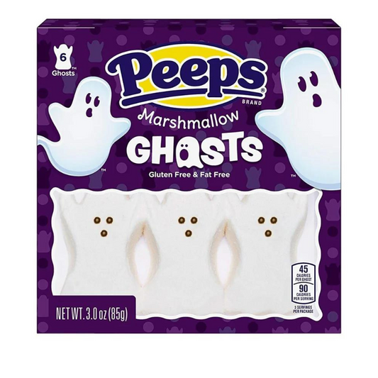 PEEPS MARSHMALLOW GHOSTS [6 PACK] (USA) 85g