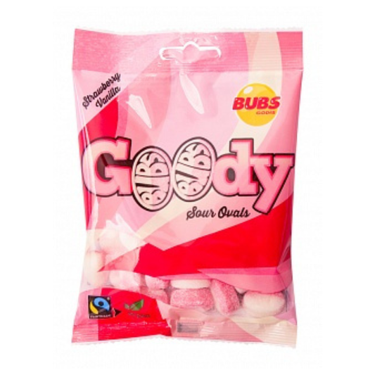 BUBS Goody Sour Ovals Strawberry Vanilla 90G