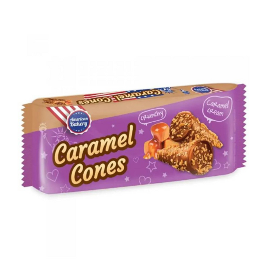 American Bakery Caramel Cones 112g