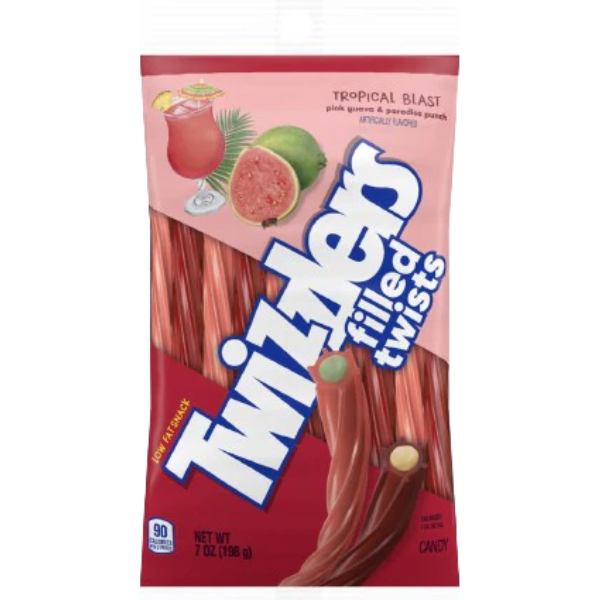 Twizzlers Tropical Blast Filled Twists 198G Bag