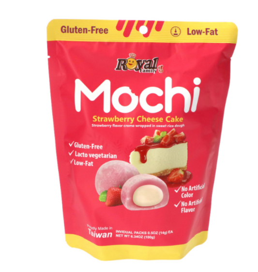 Royal Family Mochi - Strawberry Cheese Cake 120g.
