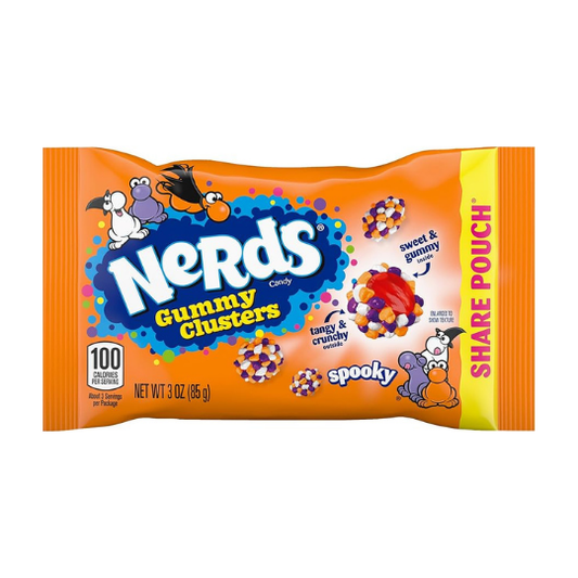 Nerds Gummy Clusters Candy, Spooky, Halloween Candy 85G