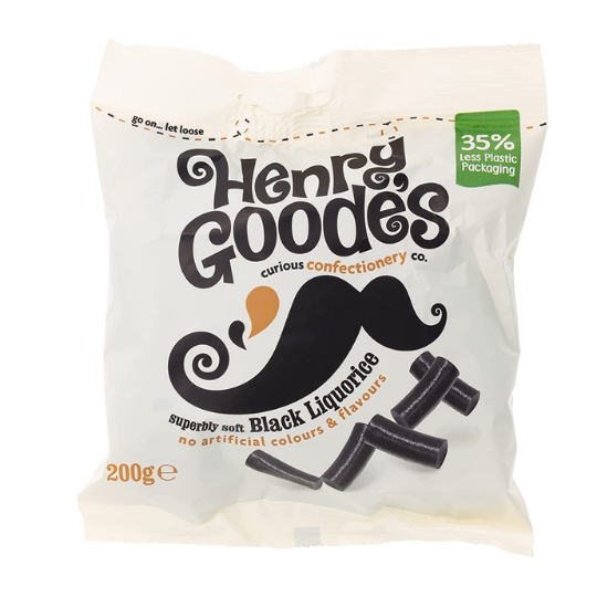 Henry Goode's Superbly Soft Black Liquorice 200g