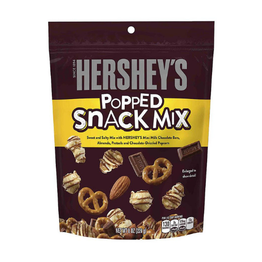 Hersheys Popped Snack Mix 226g