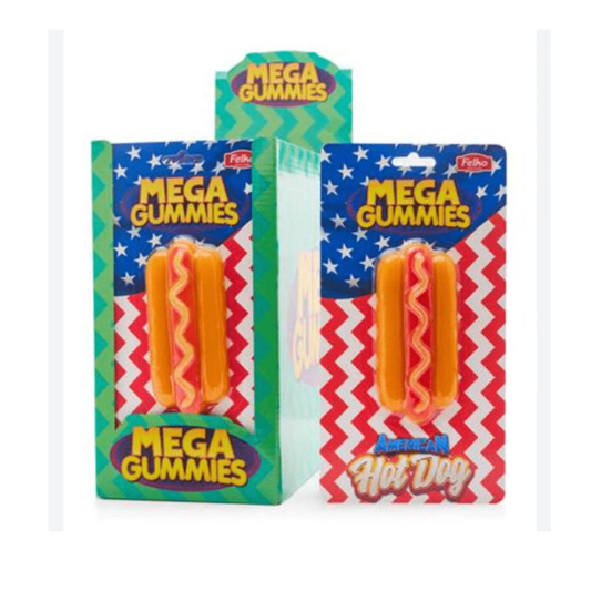 Mega Gummies American Hot Dog 120G