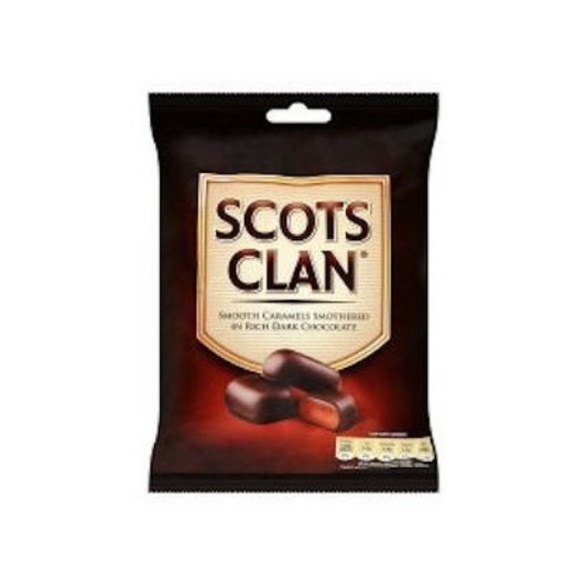 Scots Clan Smooth Caramels Smothered In Rich Dark Chocolate 135G